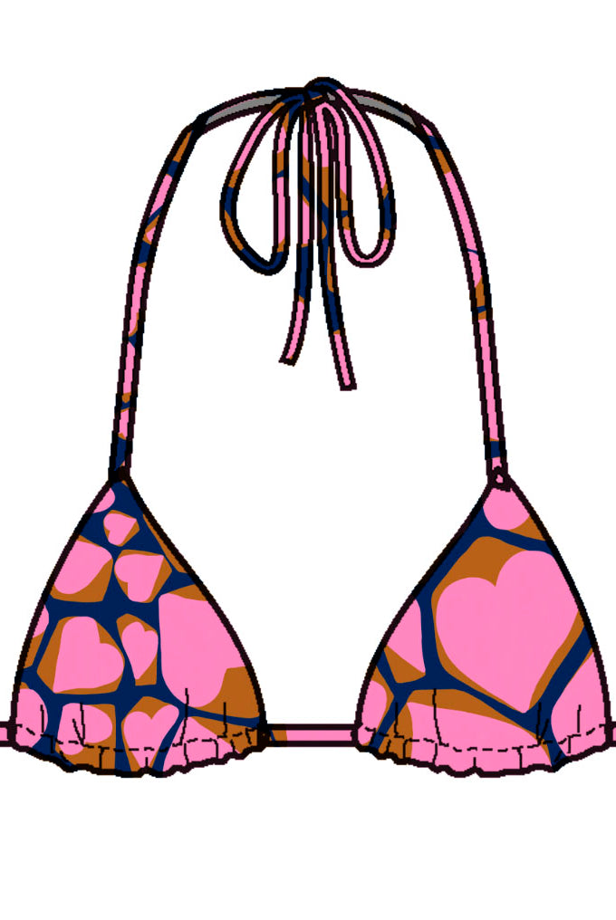 Rio De Sol Pink Amore Tri-Inv Top