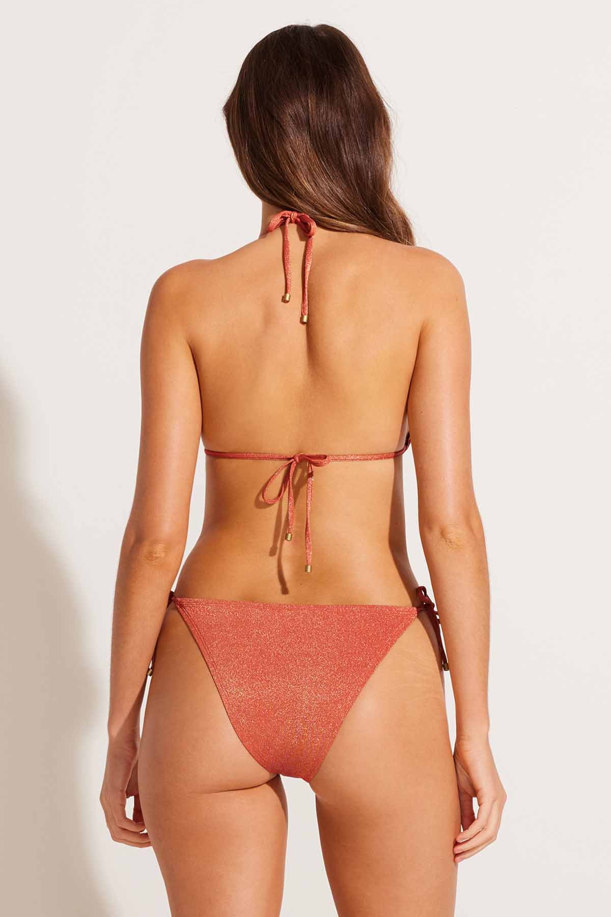Vitamin A Terracotta Metallic Elle Tie Side Bottom