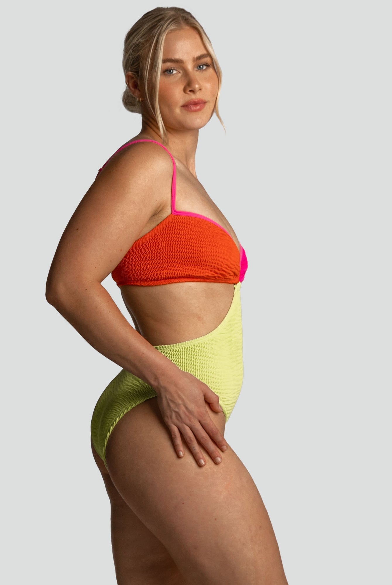 Cleonie Swim Tri Color Lorne Maillot