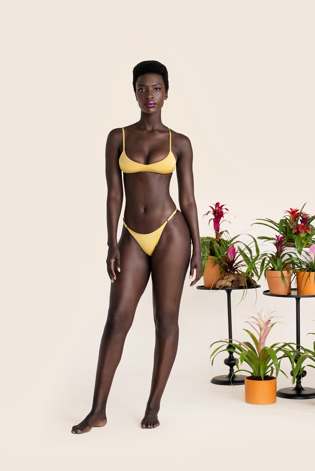 Bromelia Metallic Gold Bahia Top