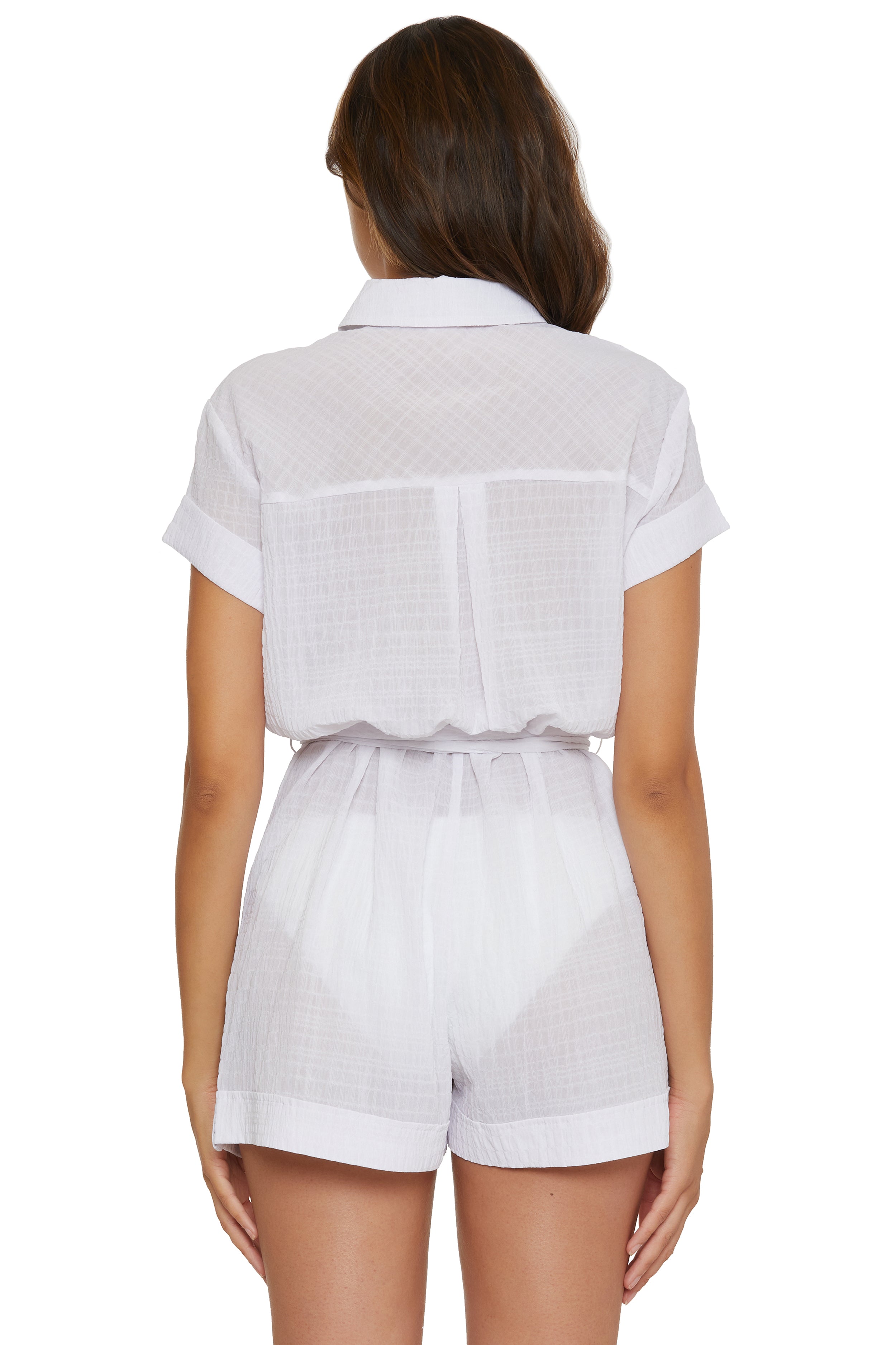 Becca White Cabana Short Romper