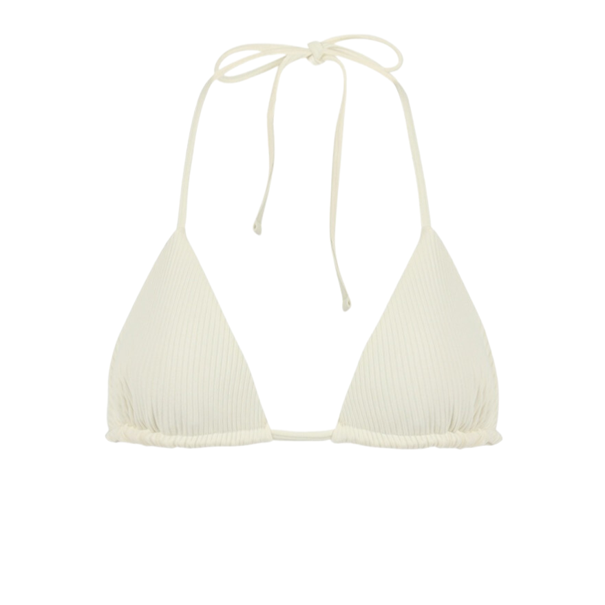 Bromelia Coconut Ribbed Gabriela Bikini Top