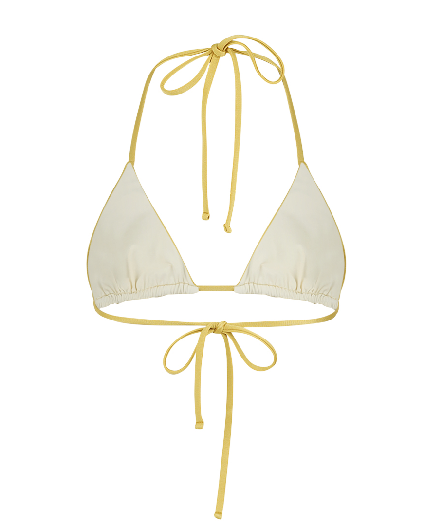 Bromelia Metallic Gold Gabriela Bikini Top