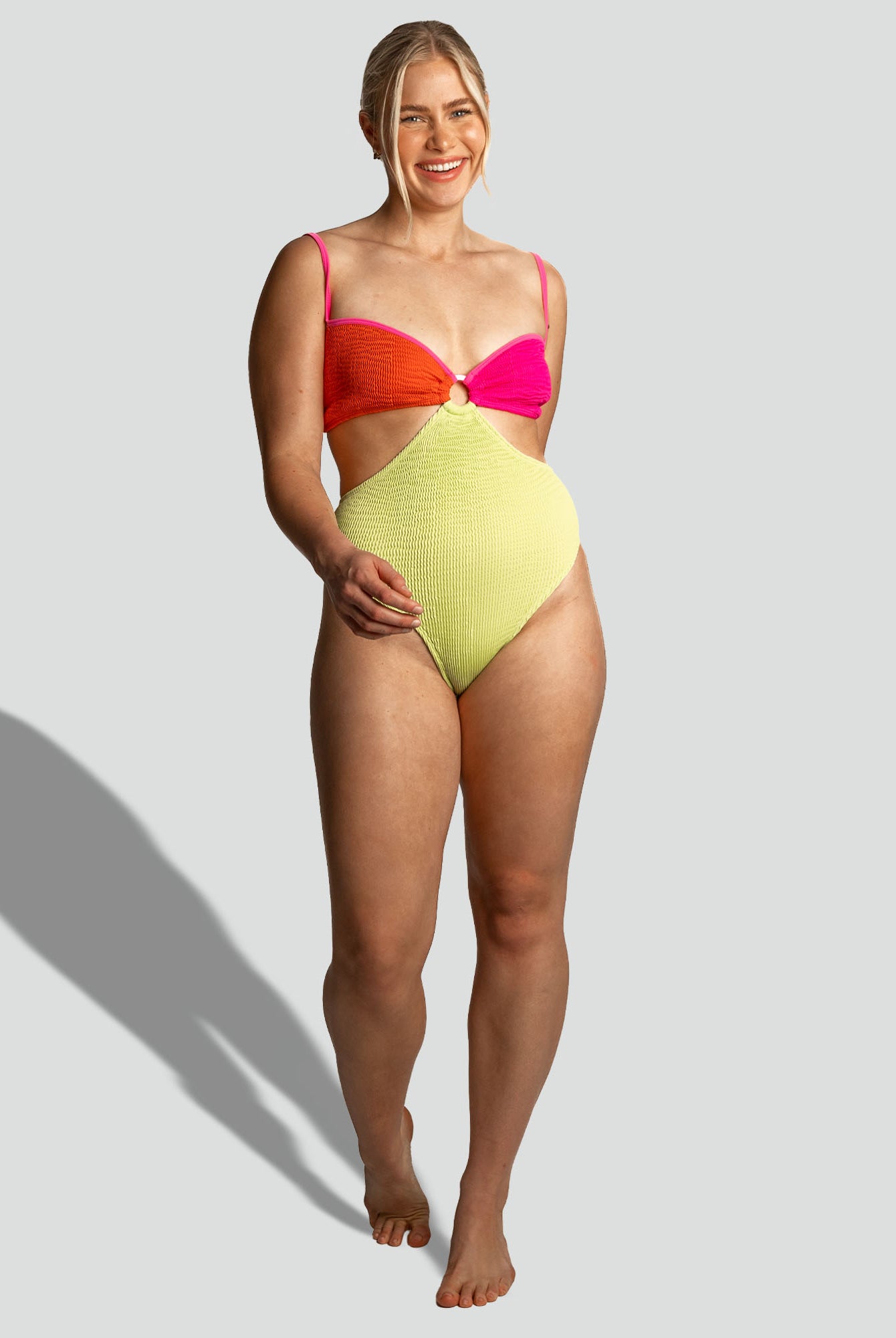 Cleonie Swim Tri Color Lorne Maillot