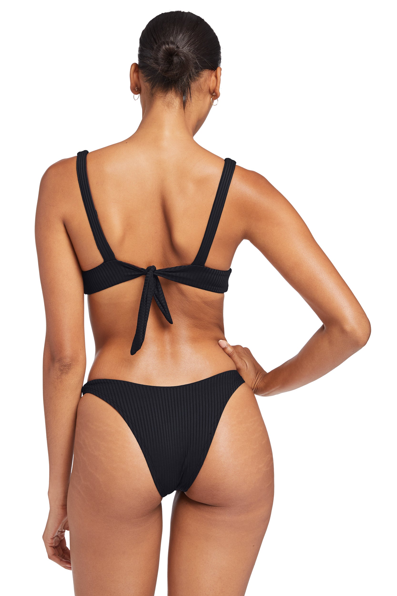 Vitamin A Black Ecorib DD Demi Top