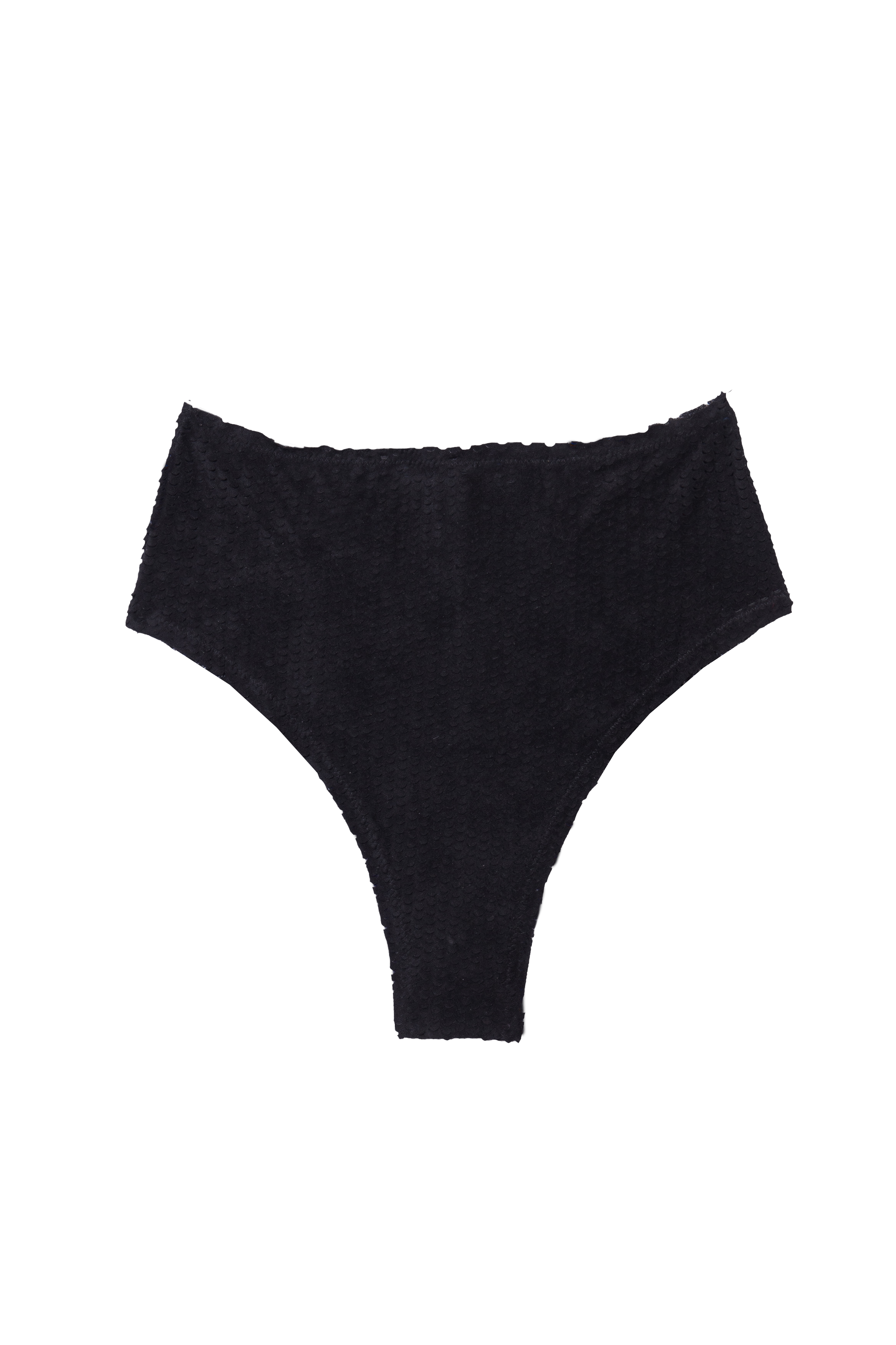 Vix Black Scales Buttons Hot Pant Brazilian