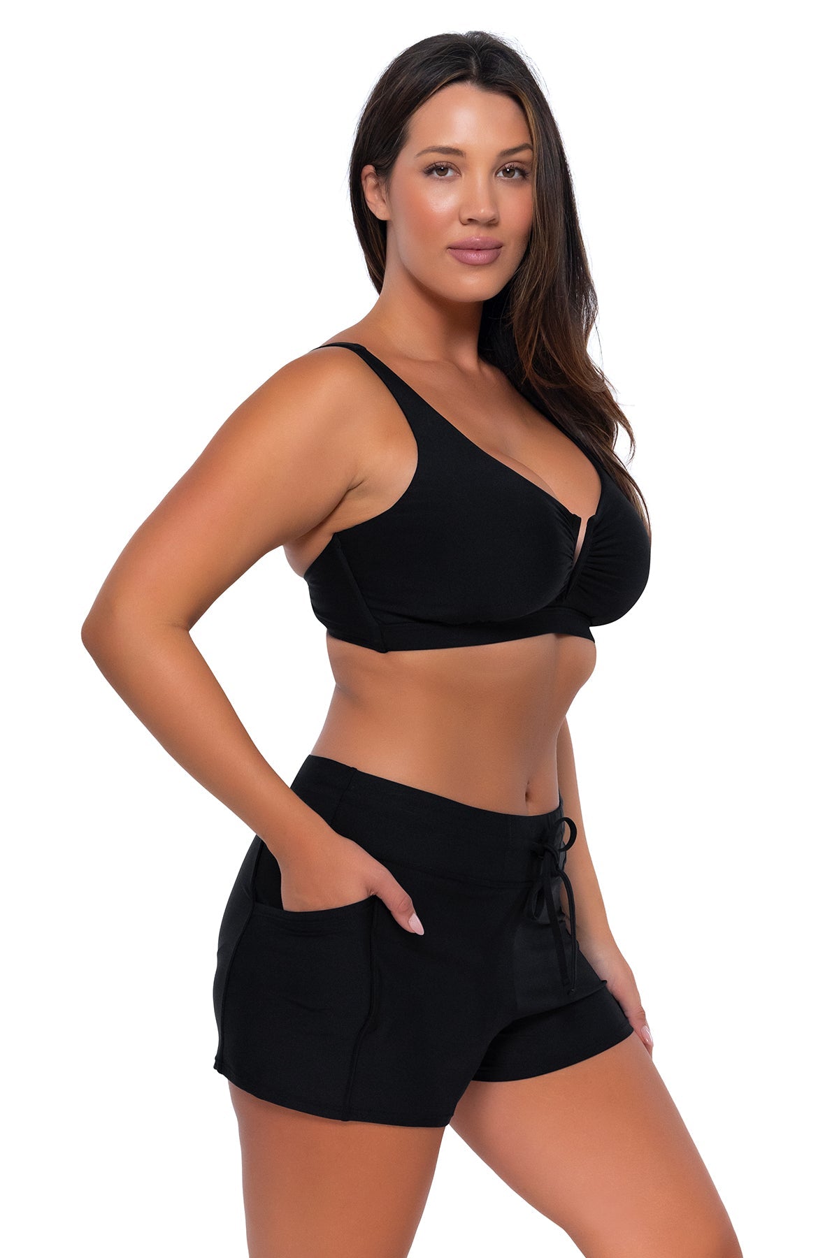 Sunsets Black Vienna V-Wire Top