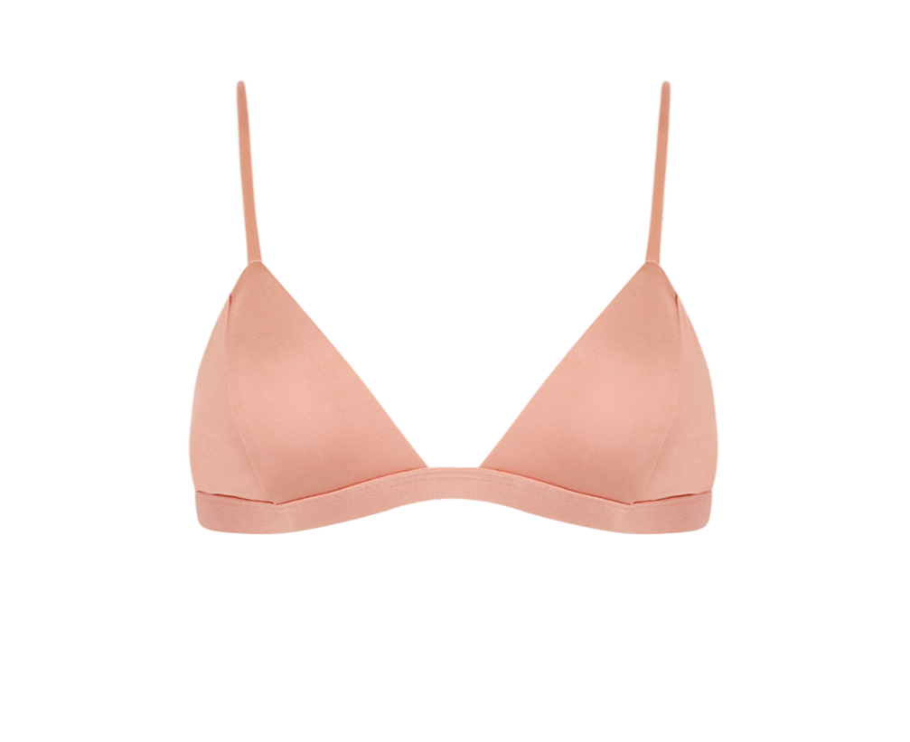 Bromelia Metallic Rose Valentina Bikini Top