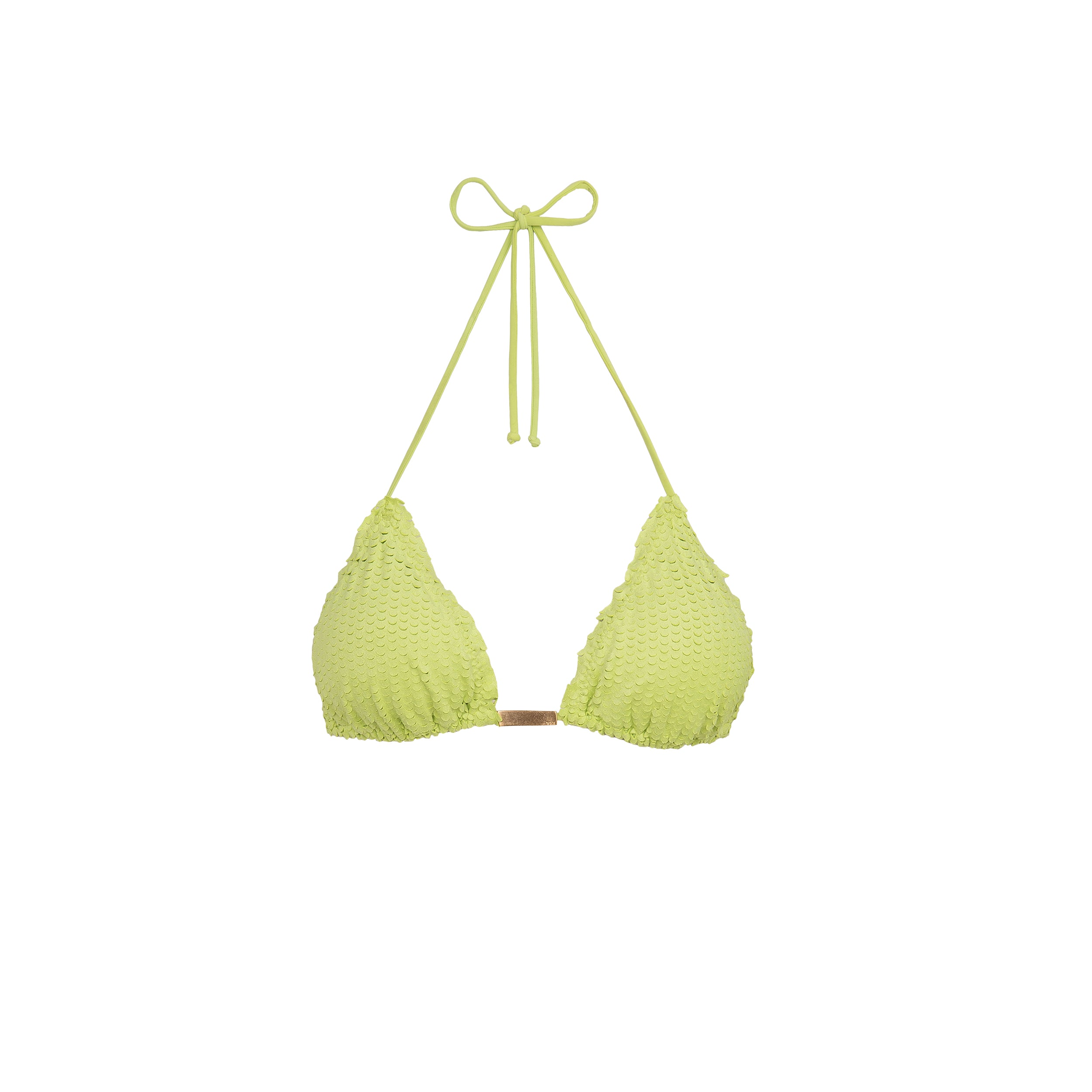 VIX | 020-790-012 | SCALES RIPPLE TRI TOP | LIME | L | Women's Swimwear ...