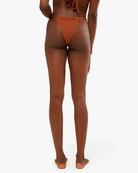Weworewhat Espresso Adjustable Ruched Bottom