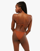 Weworewhat Espresso Adjustable Ruched Bottom
