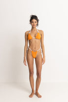 Rhythm Orange Terry Double Strap Tri Top
