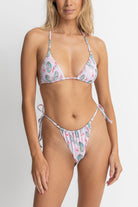 Rhythm Purple Brooklyn Paisley Slide Tri Top