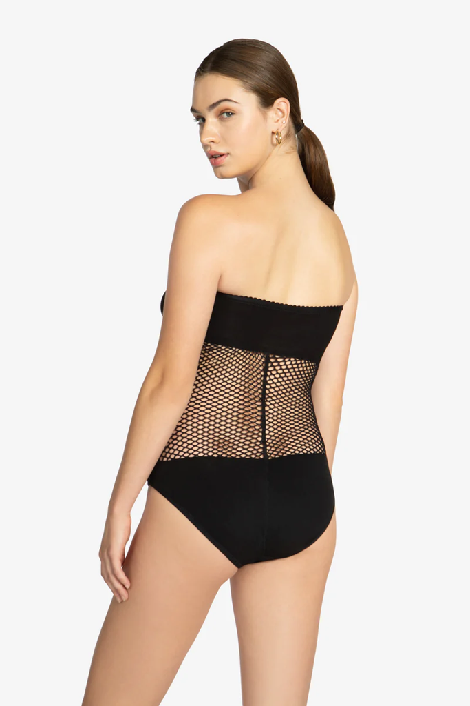 Robin Piccone Black Pua Bandeau One Piece