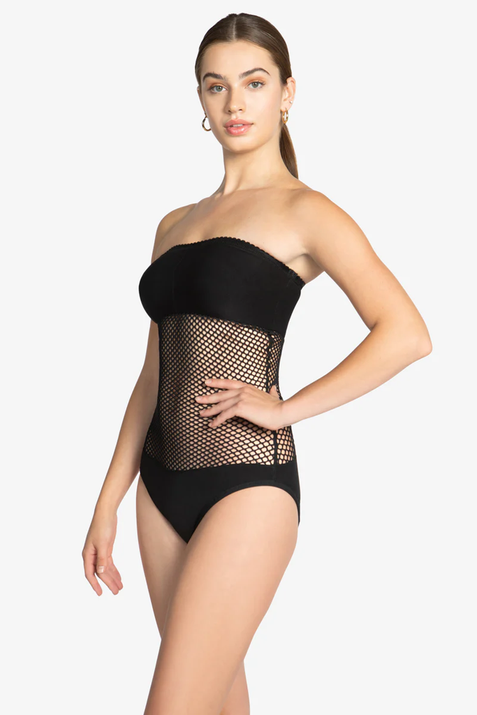Robin Piccone Black Pua Bandeau One Piece