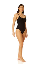 Anne Cole Black Vintage Lingerie Maillot
