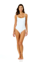 Anne Cole White Vintage Lingerie Maillot