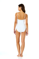 Anne Cole White Vintage Lingerie Maillot