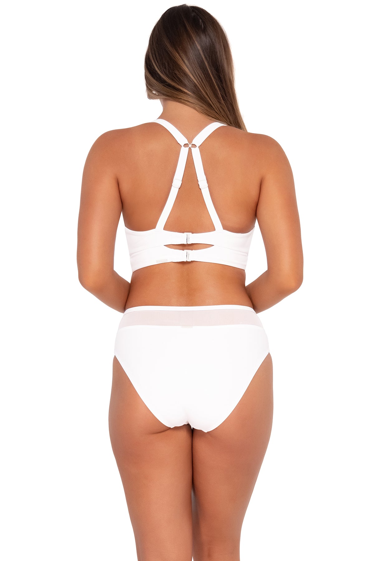 Sunsets White Lily Annie High Waist Bottom