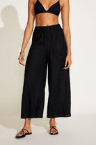 Vitamin A Black EcoLinen Tallows Wide Leg Pant