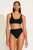 Vitamin A Black EcoRib Sienna High Waist