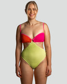 Cleonie Swim Tri Color Lorne Maillot