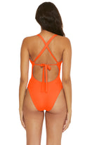 Becca Carrot Baja Mar Bandeau One Piece
