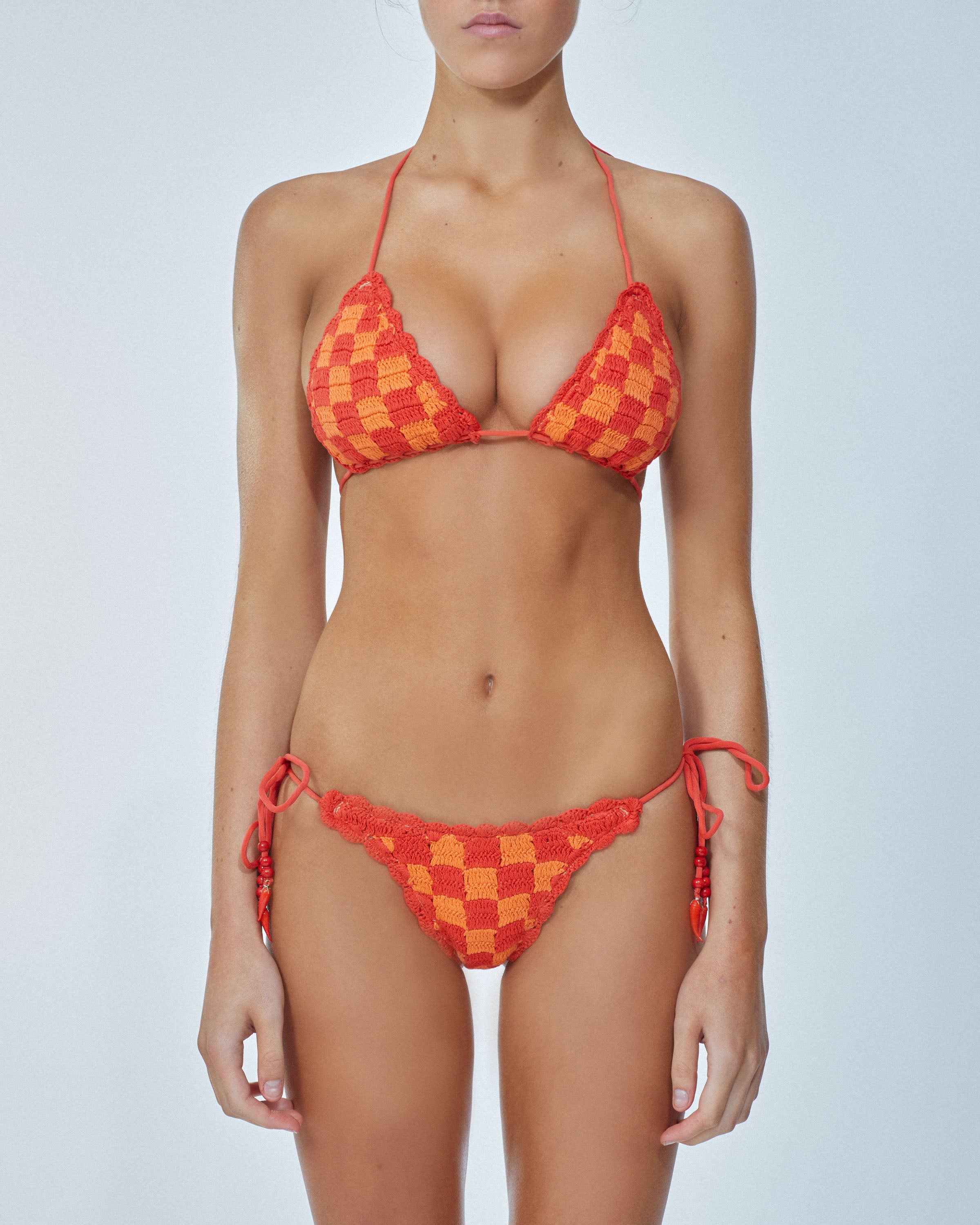 It's Now Cool Chillies - Crochet Tri Top