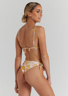 Poolside Paradiso Gardenia Positano Bralette Tri Tie Top