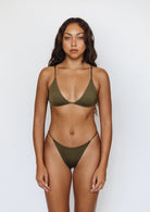 MAI Deluxe Olive String Top