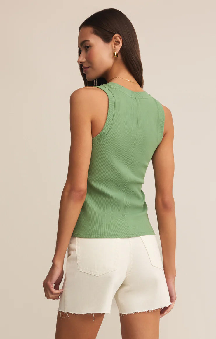Z Supply | ZT231241S | Sirena Rib Tank | Lawn | L | Women's