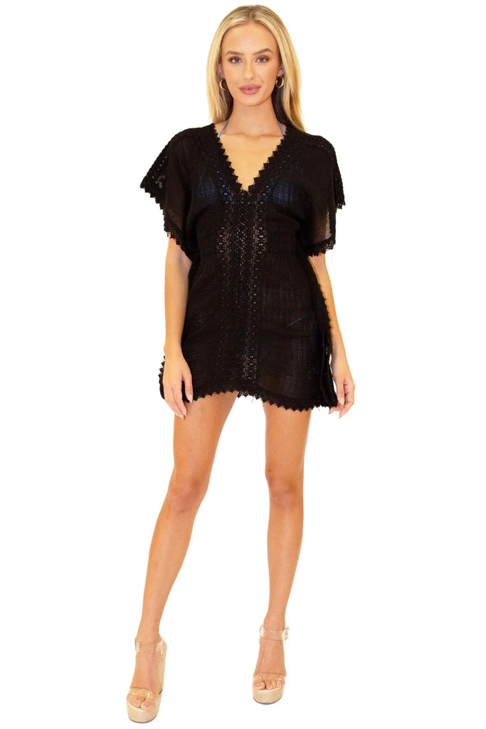 Seaspice Cotton Crochet Cover Up Dress