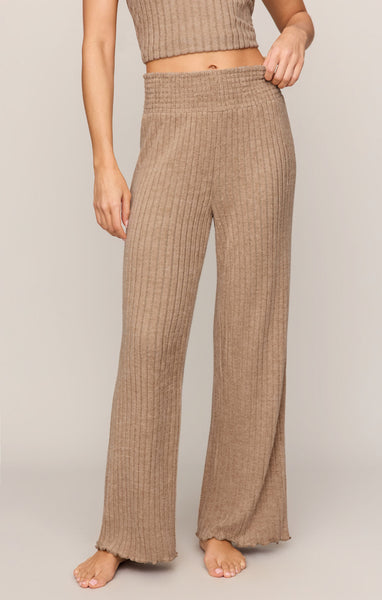 Z Supply | ZLP253824S | Dawn Smocked Pant | Light Toffee | L