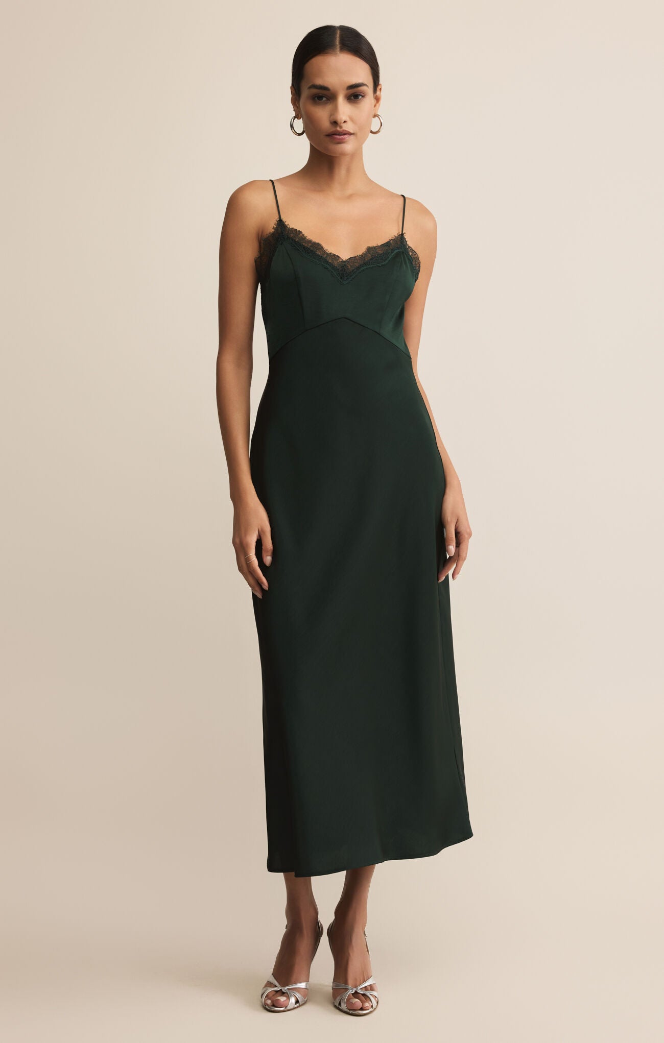 Z Supply | ZD253190S | After Hours Midi Dress | Garland Green | L