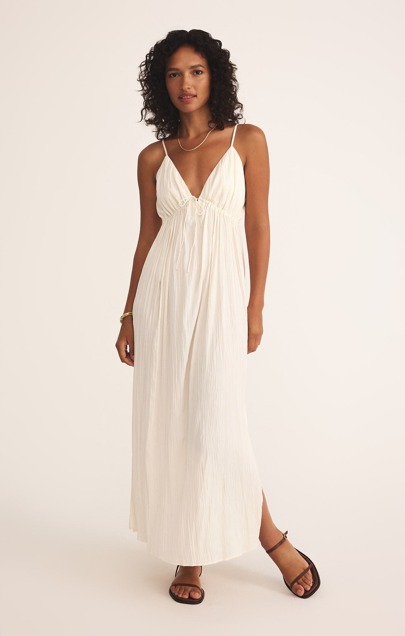 Z Supply | ZD252715S | Manon Satin Maxi Dress | Sandstone | L | Women's Swimwear Bestswimwear Z Supply | ZD252715S | Manon Satin Maxi Dress | Sandstone | L | Women's Swimwear Bestswimwear