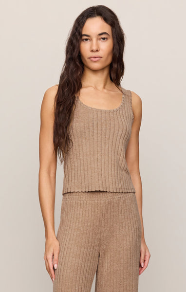 Z Supply | ZLT254766S | Double Scoop Rib Tank | Light Toffee | L