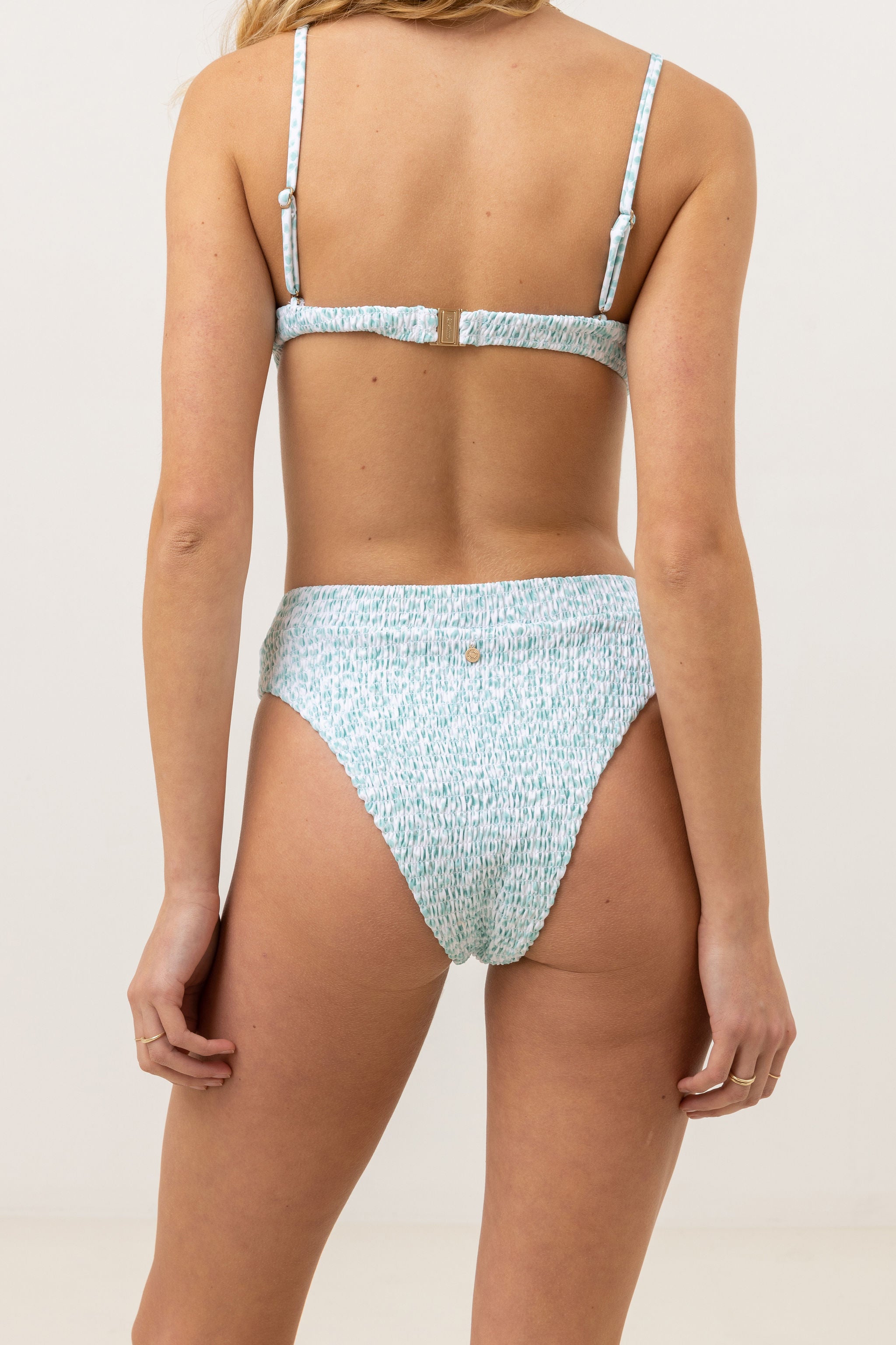Rhythm White Biscay Floral Smocked Xanadu Pant