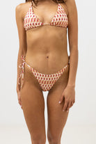 Rhythm Pink Salt Maya Geo Tie Side Hi Cut Pant