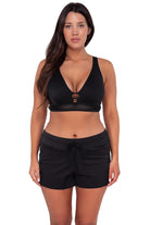 Sunsets Black Seagrass Texture Danica Top