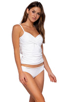Sunsets White Lily Simone Tankini Top