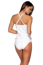 Sunsets White Lily Simone Tankini Top