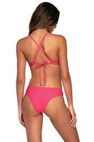 Bestswimwear by B Swim Pink Flamingo Tahiti Tie Front