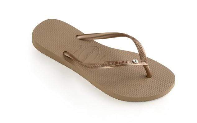 Bestswimwear -  Havaianas Rose Gold Slim Crystal Glamour Swarovski Sandal