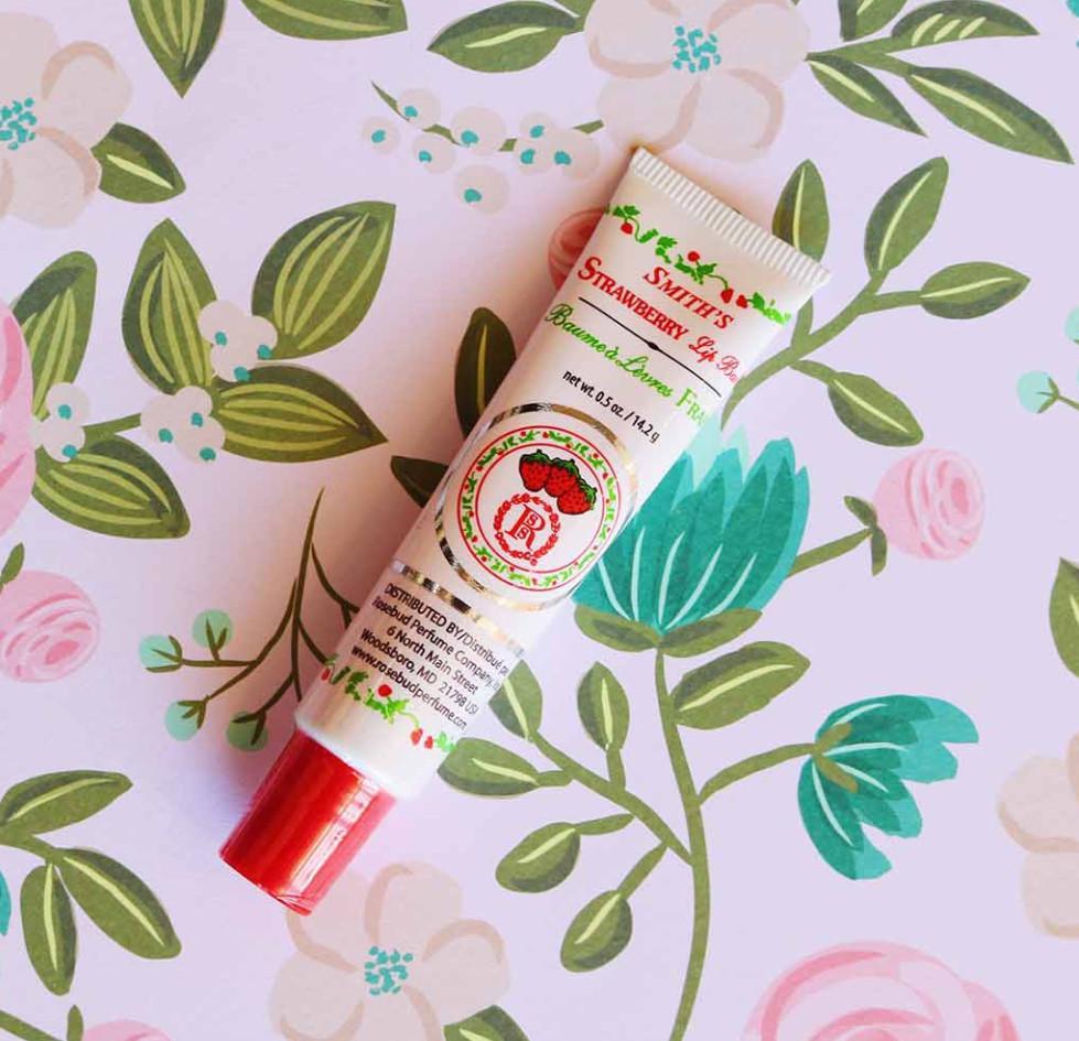 Rosebud Perfume Co. Smith’s Strawberry Lip Balm Tube