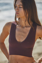 By Together Plunge V-neck Crop Tank