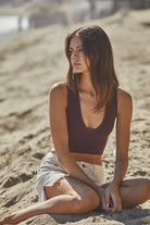 By Together Plunge V-neck Crop Tank